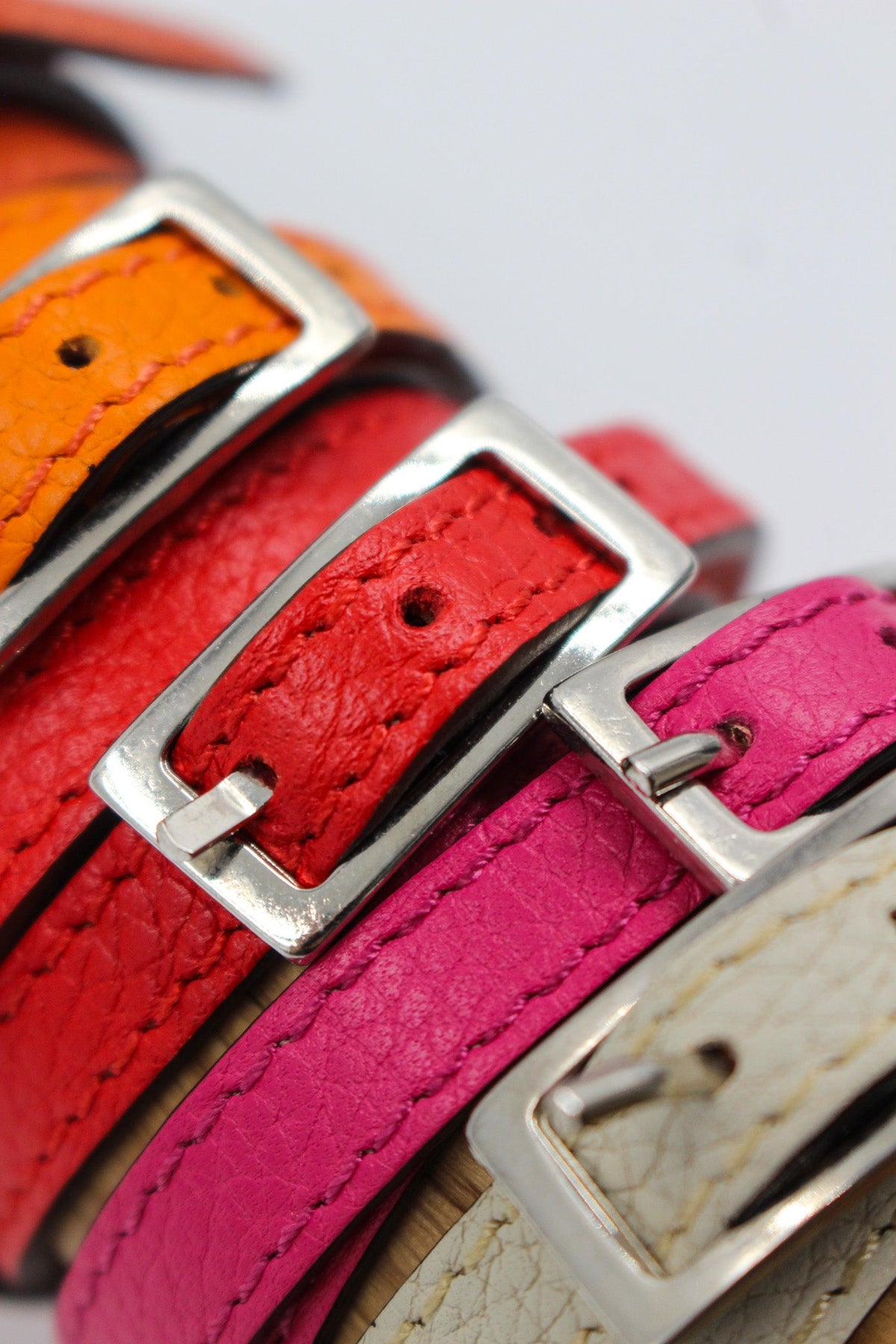 Bracelet Double Tour Cuir Vachette 20 coloris