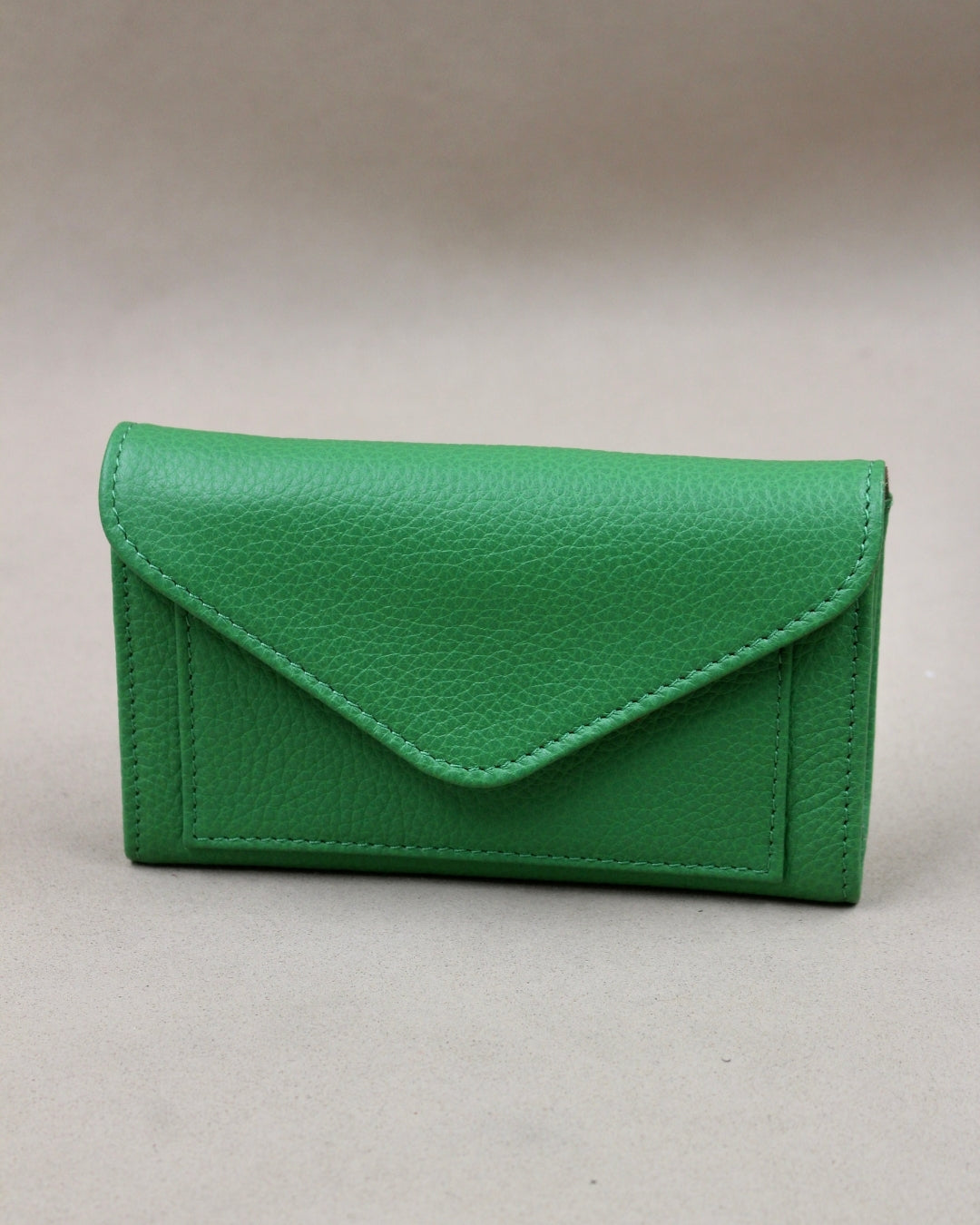 Compagnon Paris cuir vert fait main