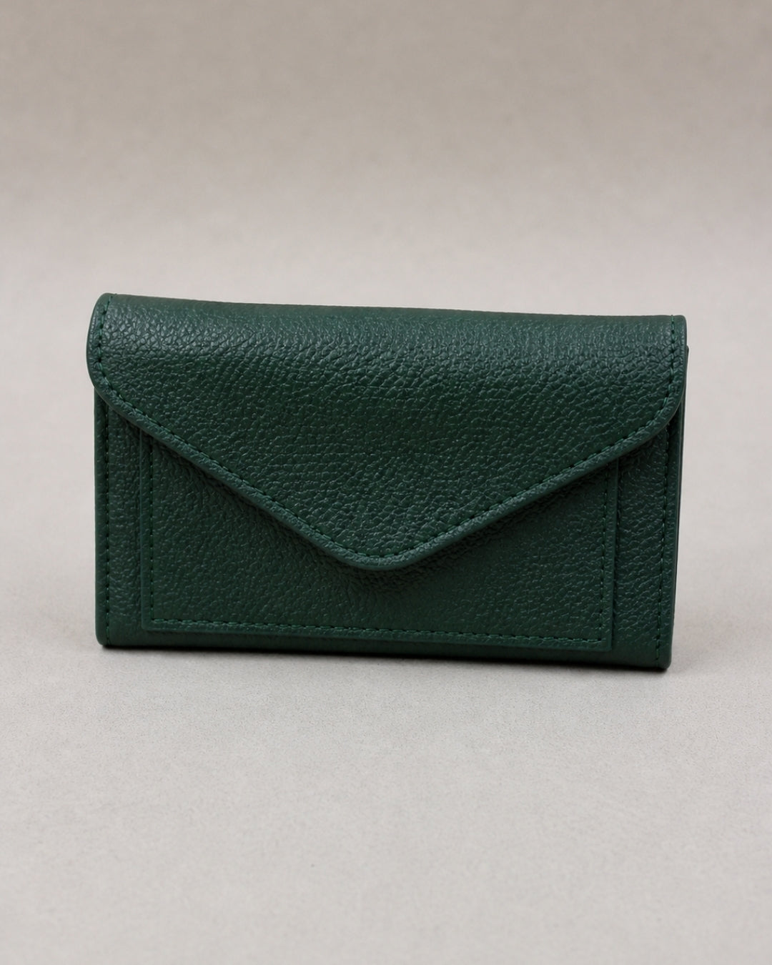 Compagnon Paris cuir vert foncé fait main