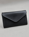 Portefeuille compagnon Paris cuir vachette noir fermé Berthille