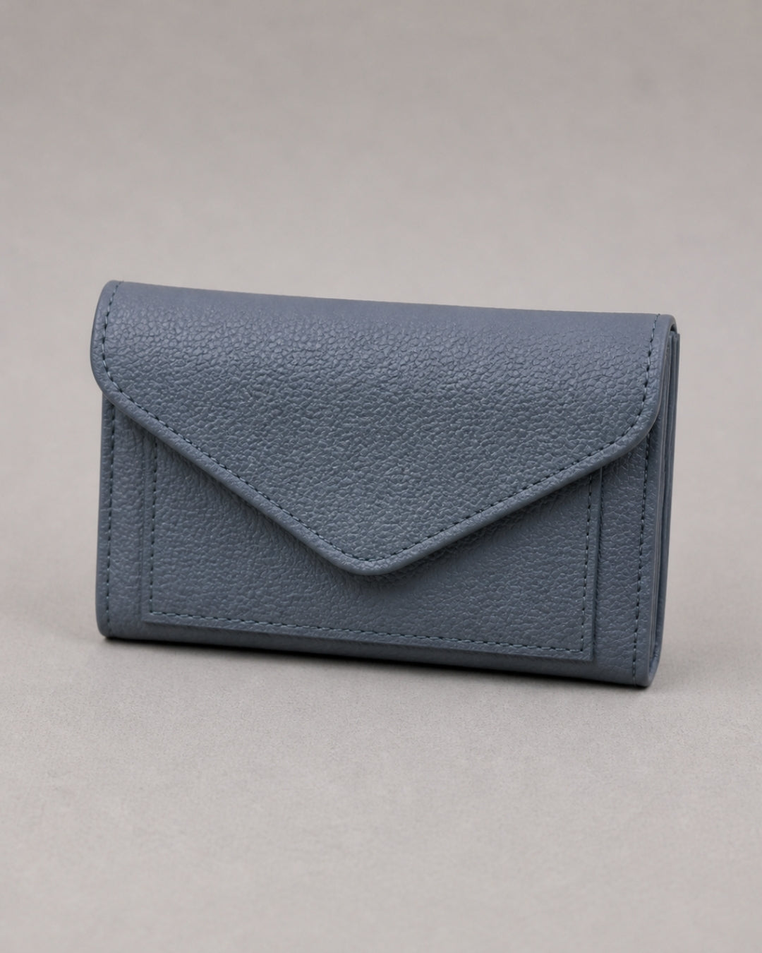 Portefeuille cuir gris Berthille atelier maroquinerie