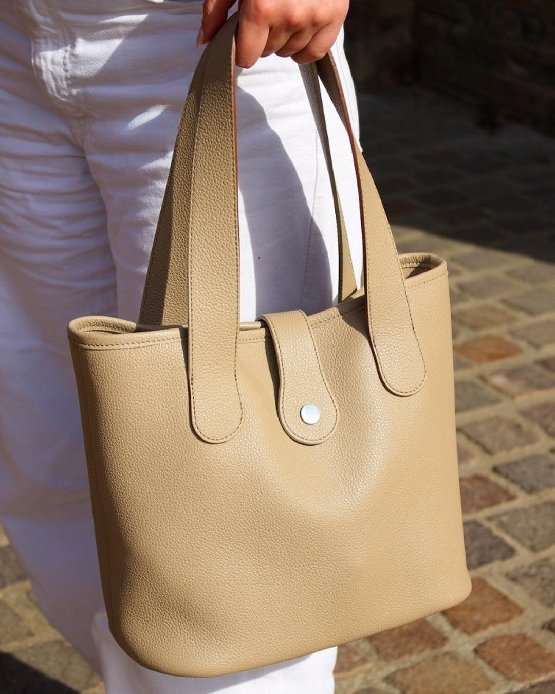 Sac Saint Barth cuir taupe vachette pleine fleur collection été 2026