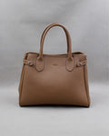 Sac à main Saint Moritz cuir vachette camel structuré Berthille