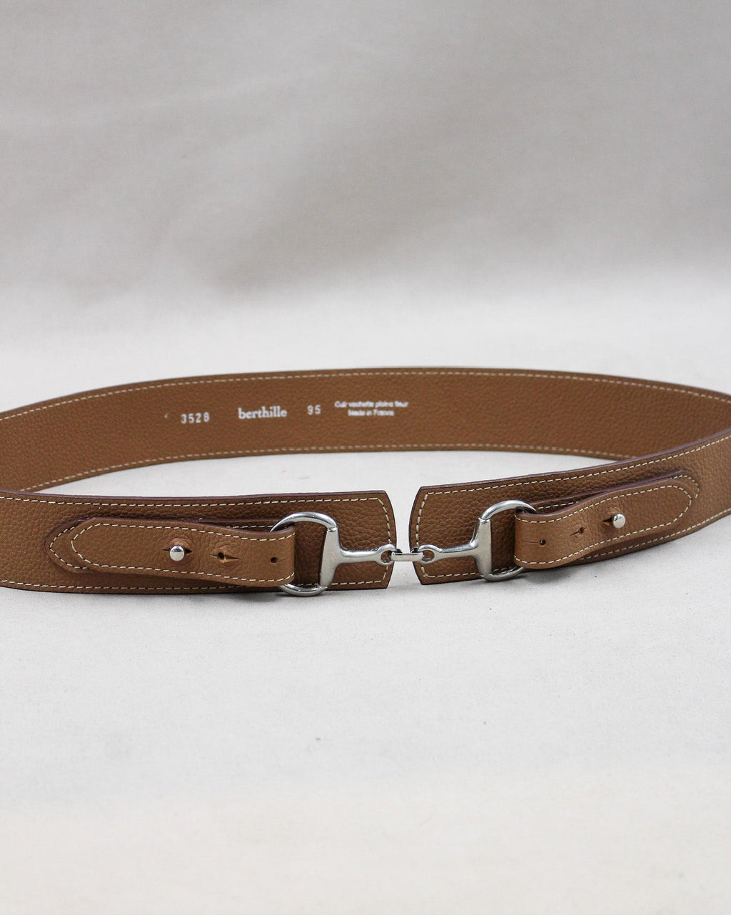 Ceinture marron mors de cheval berthille 