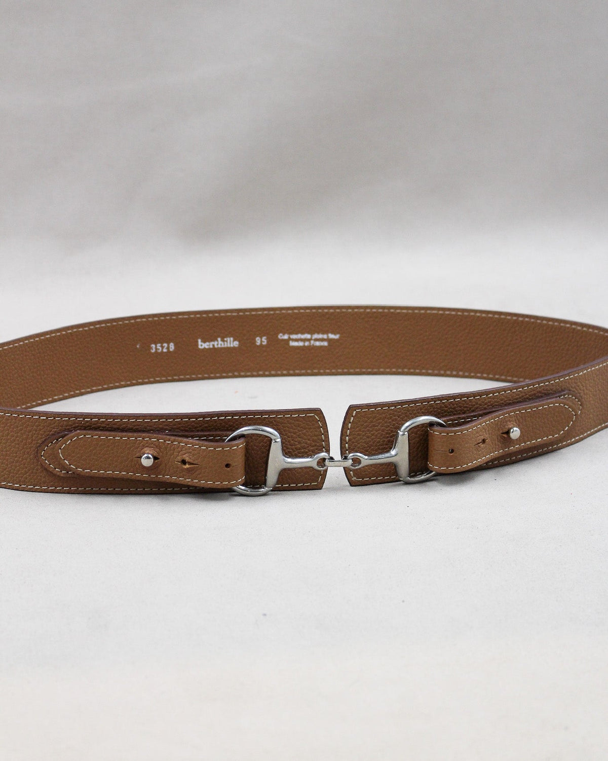 Ceinture marron mors de cheval berthille 